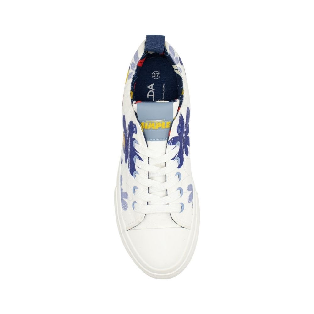 Zapatillas Mujer Urbanas Mafalda Blanco3