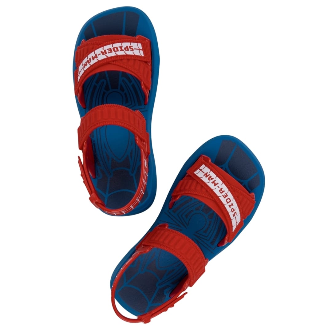 Sandalias Niño Playera Spiderman Azul2