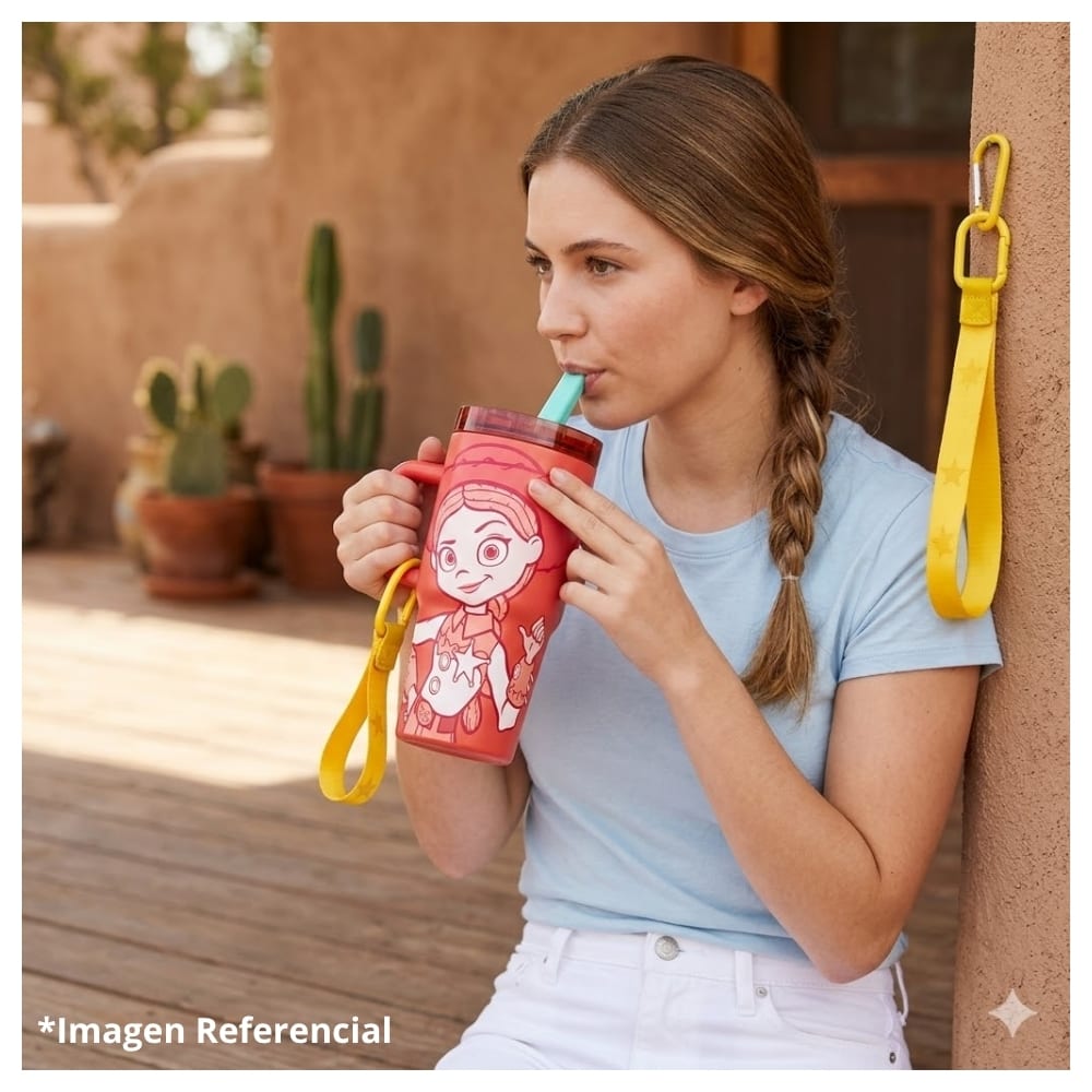 Mug Vaso Acero Termico Jessie Toy Story 5 Con Cañita Keep 580 ML5
