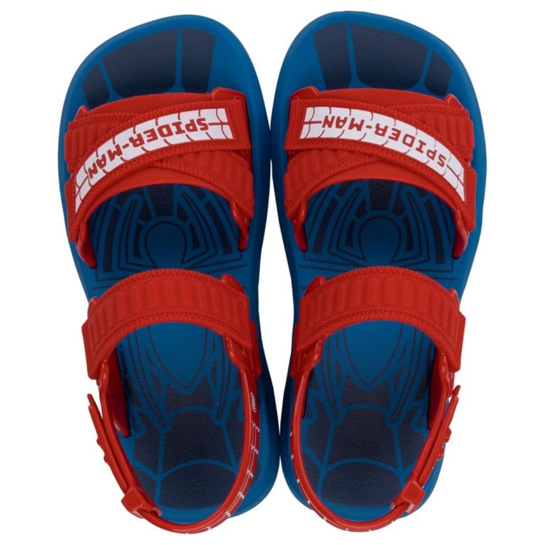 Sandalias Niño Playera Spiderman Azul3