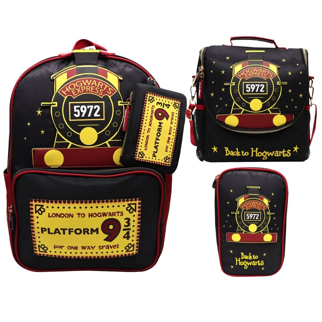 Pack Escolar Mochila Deluxe Harry Potter Expreso Hogwarts Oficio 0