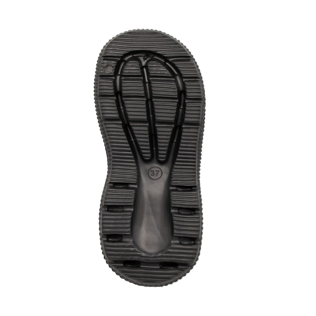 Sandalias Mujer Casual Snoopy Negro Blanco4