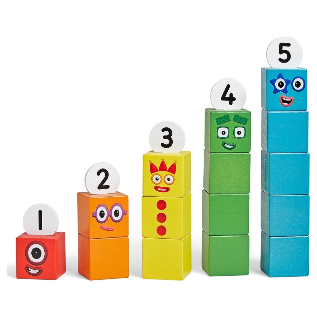 Numberblocks Set 1-5 de madera Number Blocks 0