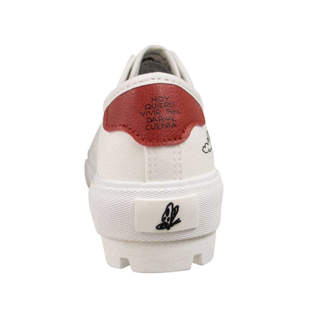 Zapatillas Urbanas Mujer Mafalda Crema4