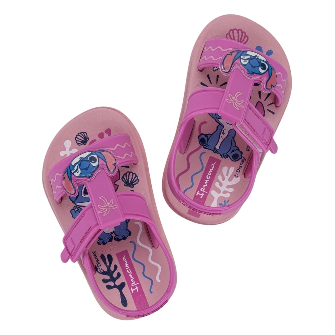 Sandalias Bebe Playeras Stitch Ipanema Lila2