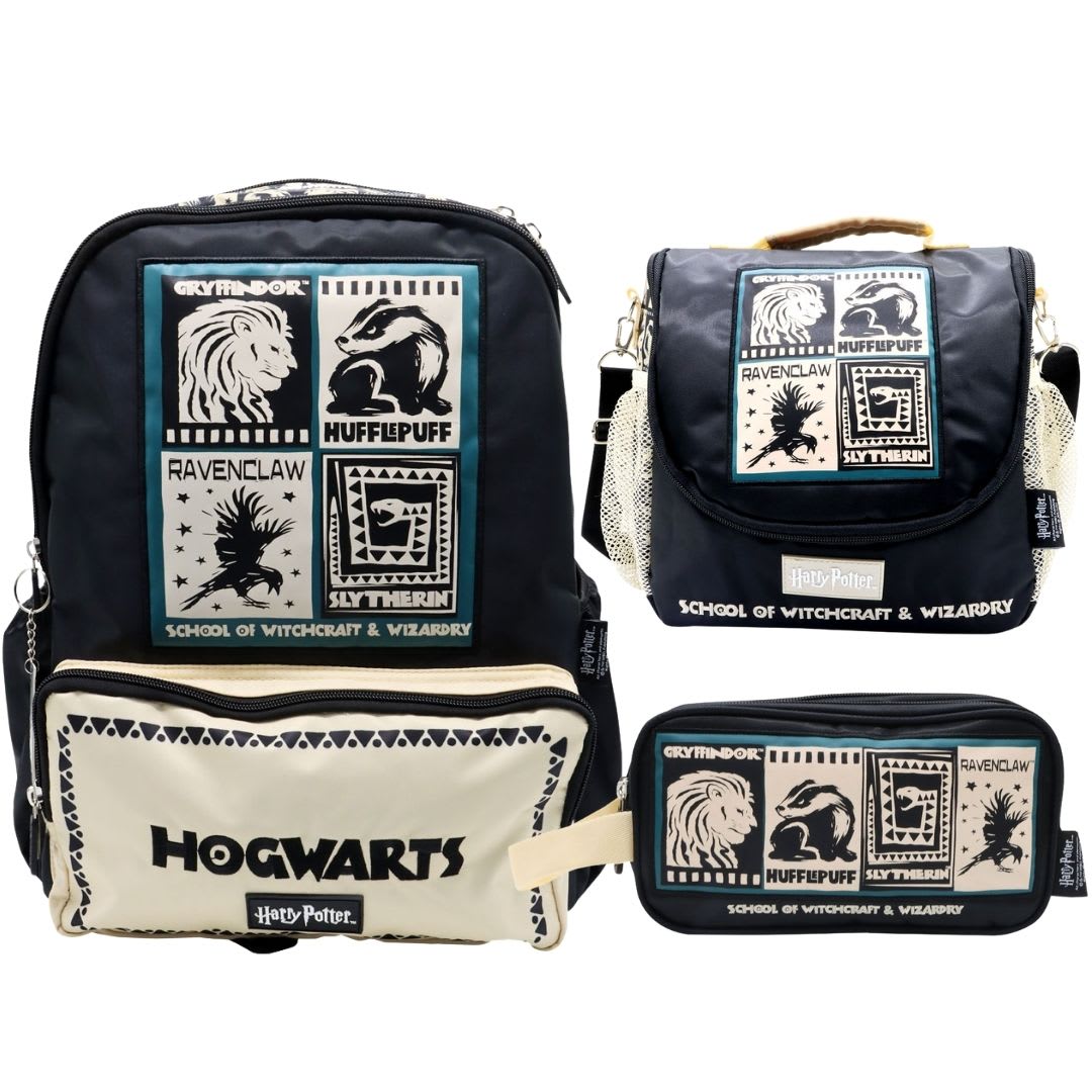 Pack Escolar Mochila Harry Potter Hogwarts Juvenil Oficio 0