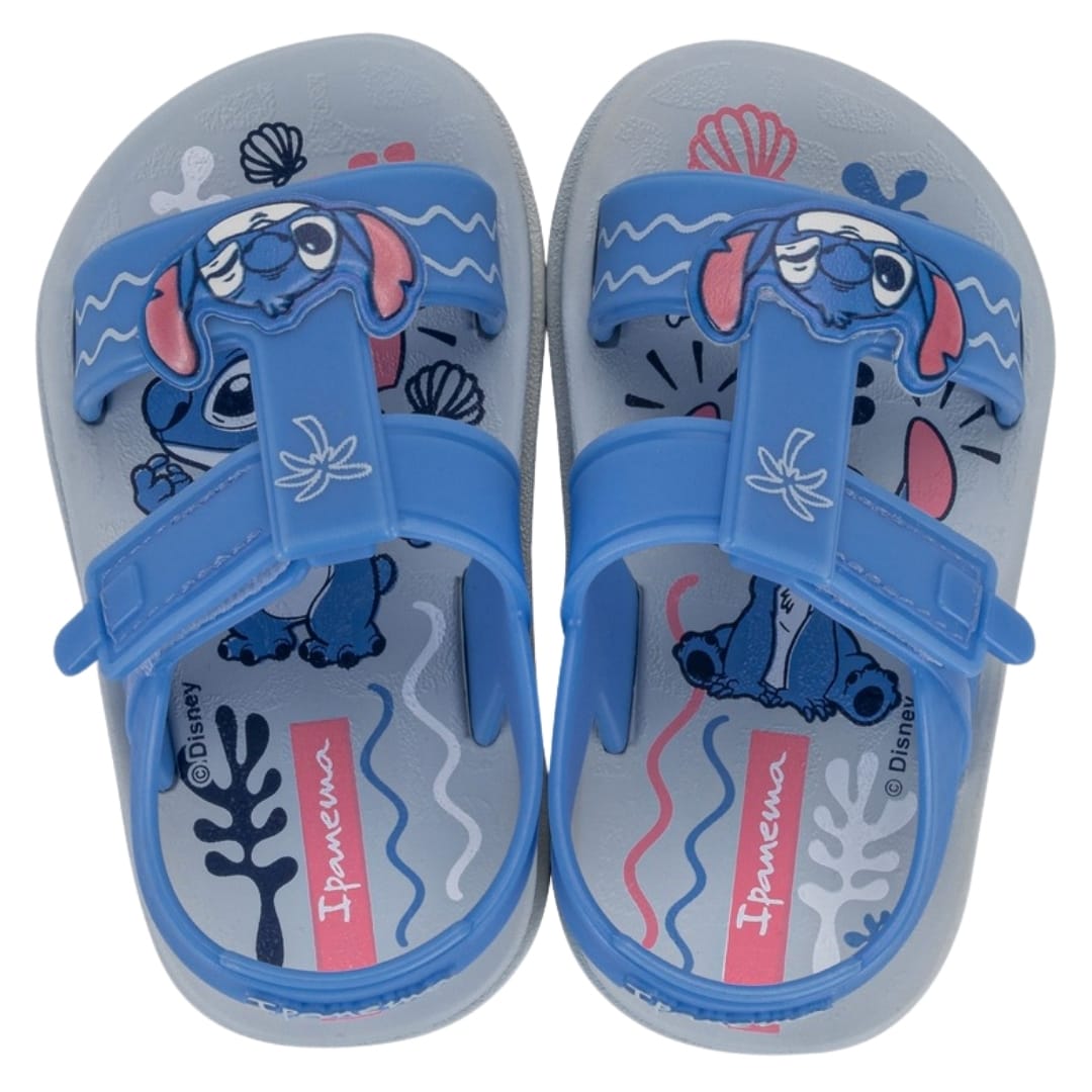 Sandalias Bebe Playeras Stitch Ipanema Celeste3