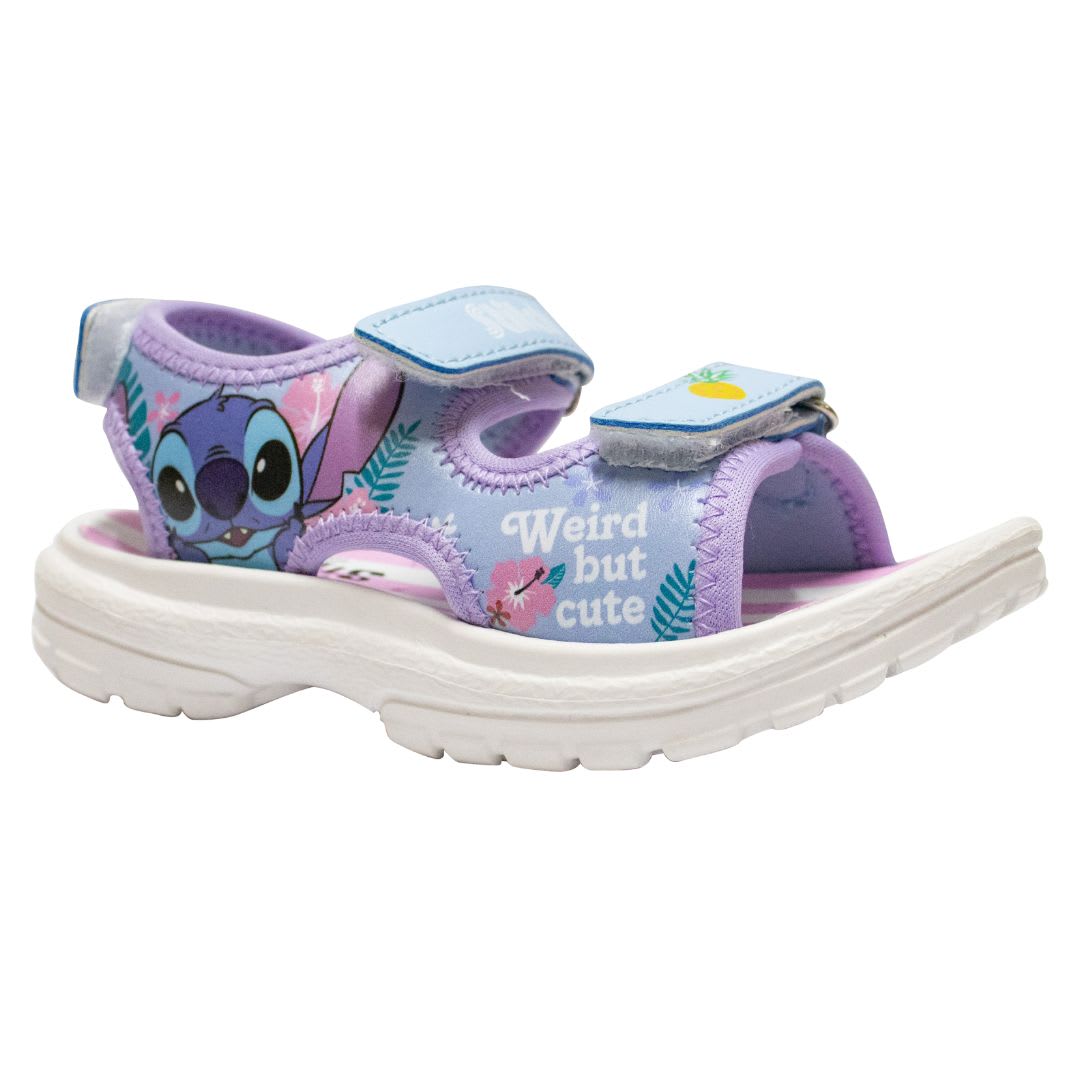 Sandalias Niña Playera Stitch Piña Lila 0