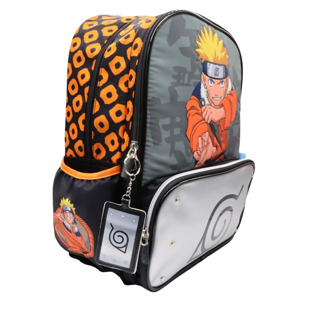 Pack Escolar Mochila Naruto Plomo Anime Oficio2