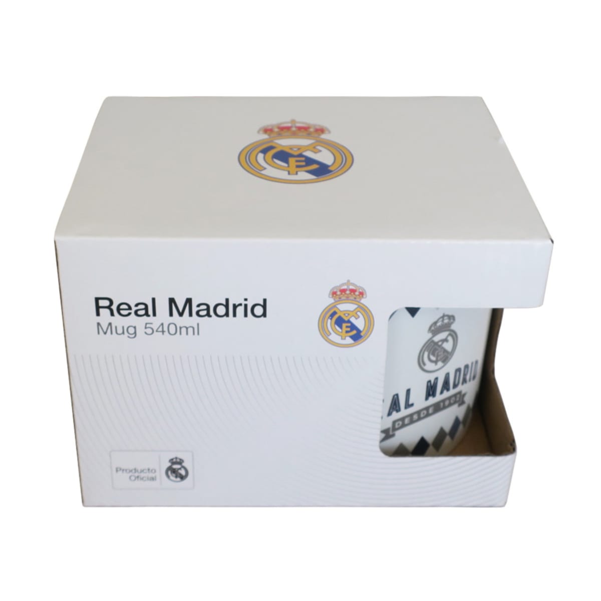 Mug Taza Real Madrid Futbol Blanca 540 ML3
