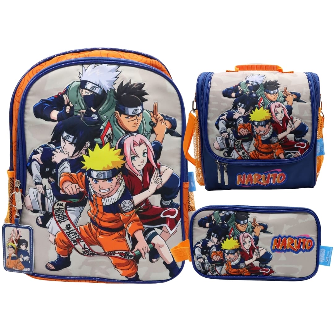 Pack Escolar Mochila Naruto Anime Oficio 0