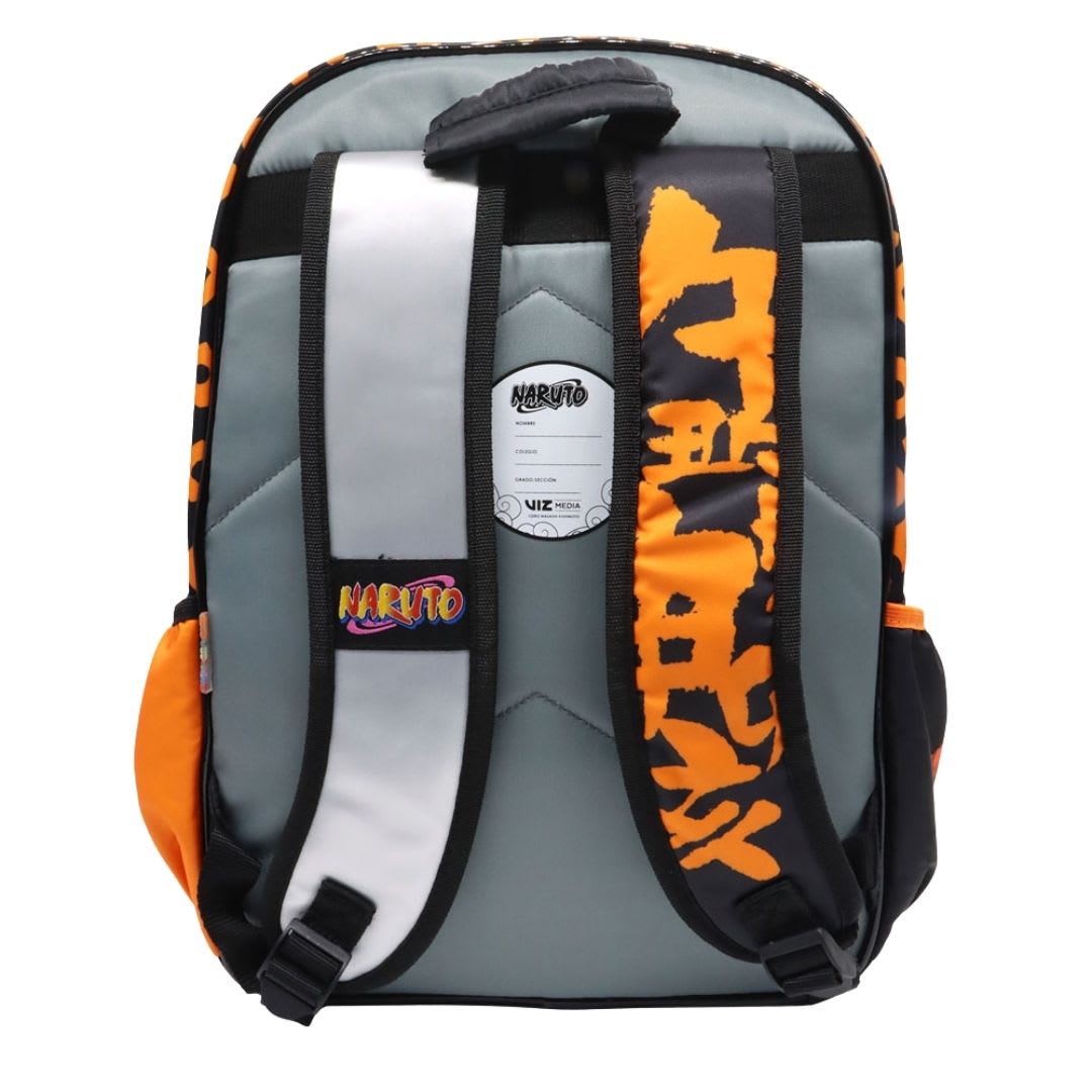Pack Escolar Mochila Naruto Plomo Anime Oficio3