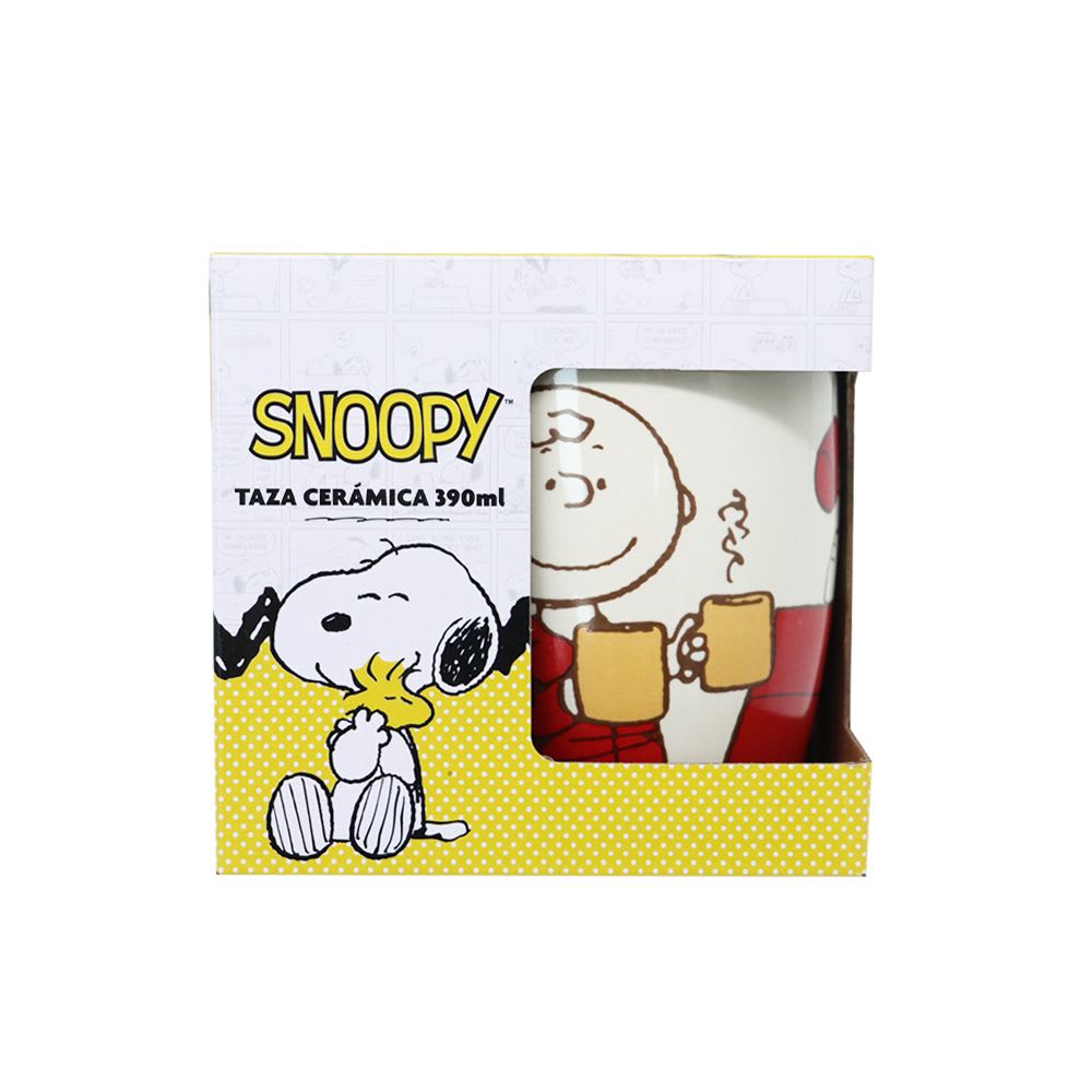 Mug Taza Cafe Ceramica Snoopy Blanca 390 ML3
