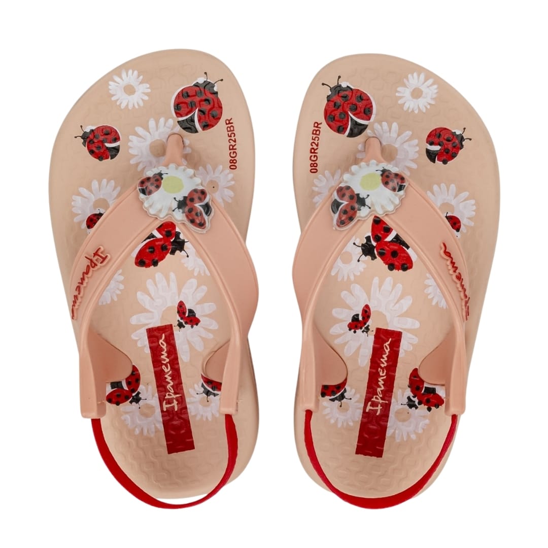 Sandalias Bebe Mariquitas Ipanema Beige2