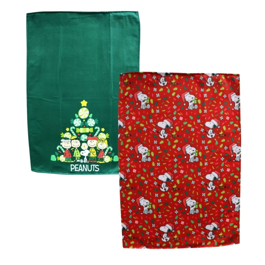 Tripack Secadores de Cocina Navidad Snoopy con 6 Unidades de 45x65 cm Modelos 1, 2 y 32