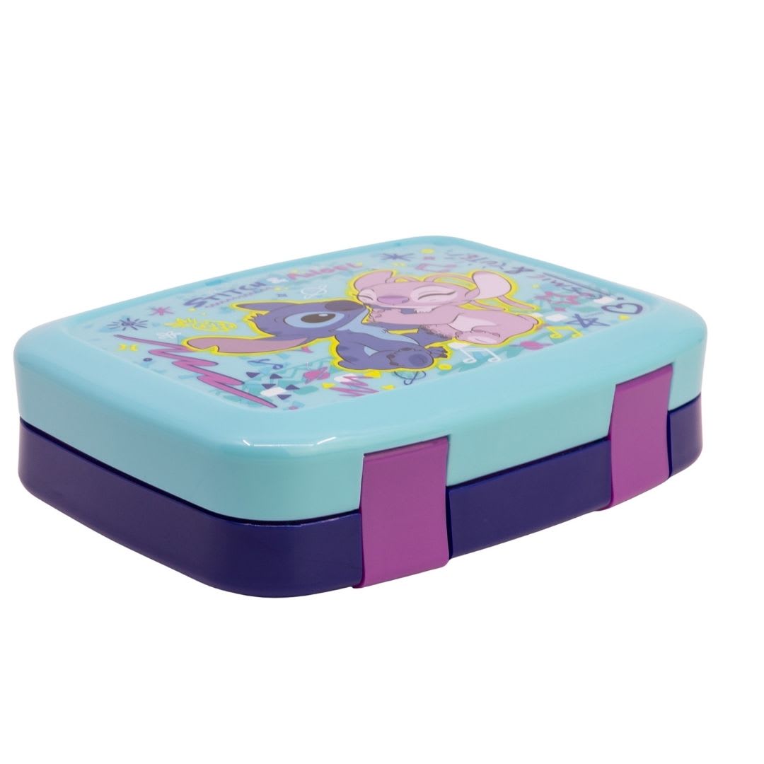 Taper con Divisiones Bento Escolar Stitch Angel3