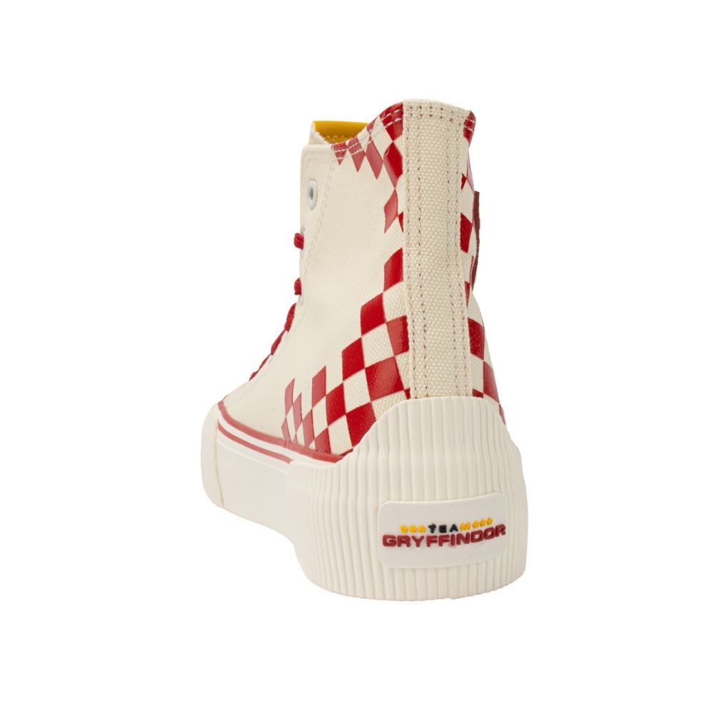 Zapatillas Urbanas Botin Mujer Harry Potter Gryffindor Blanco3