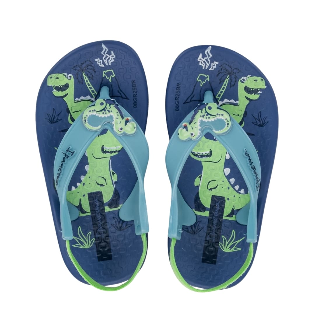 Sandalias Bebe Dinosaurios Ipanema Azul2