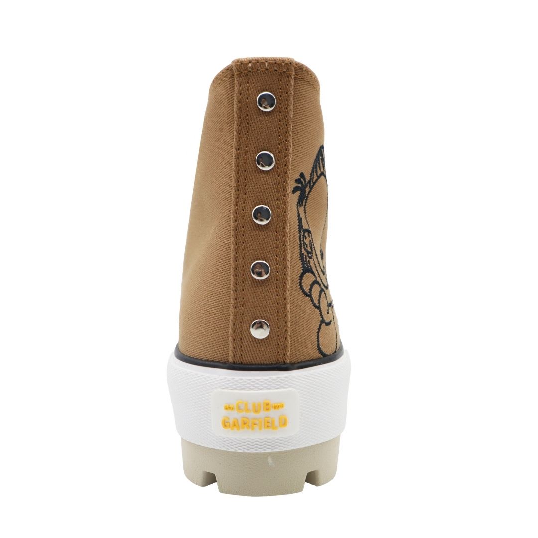 Zapatillas Mujer Garfield Botin Marron3