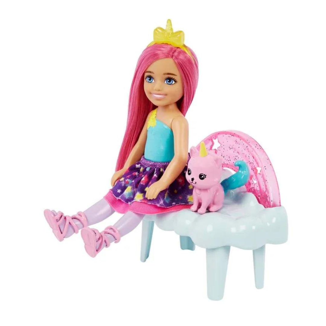 Muñeca Barbie Chelsea Columpio Mágico En Nubes2
