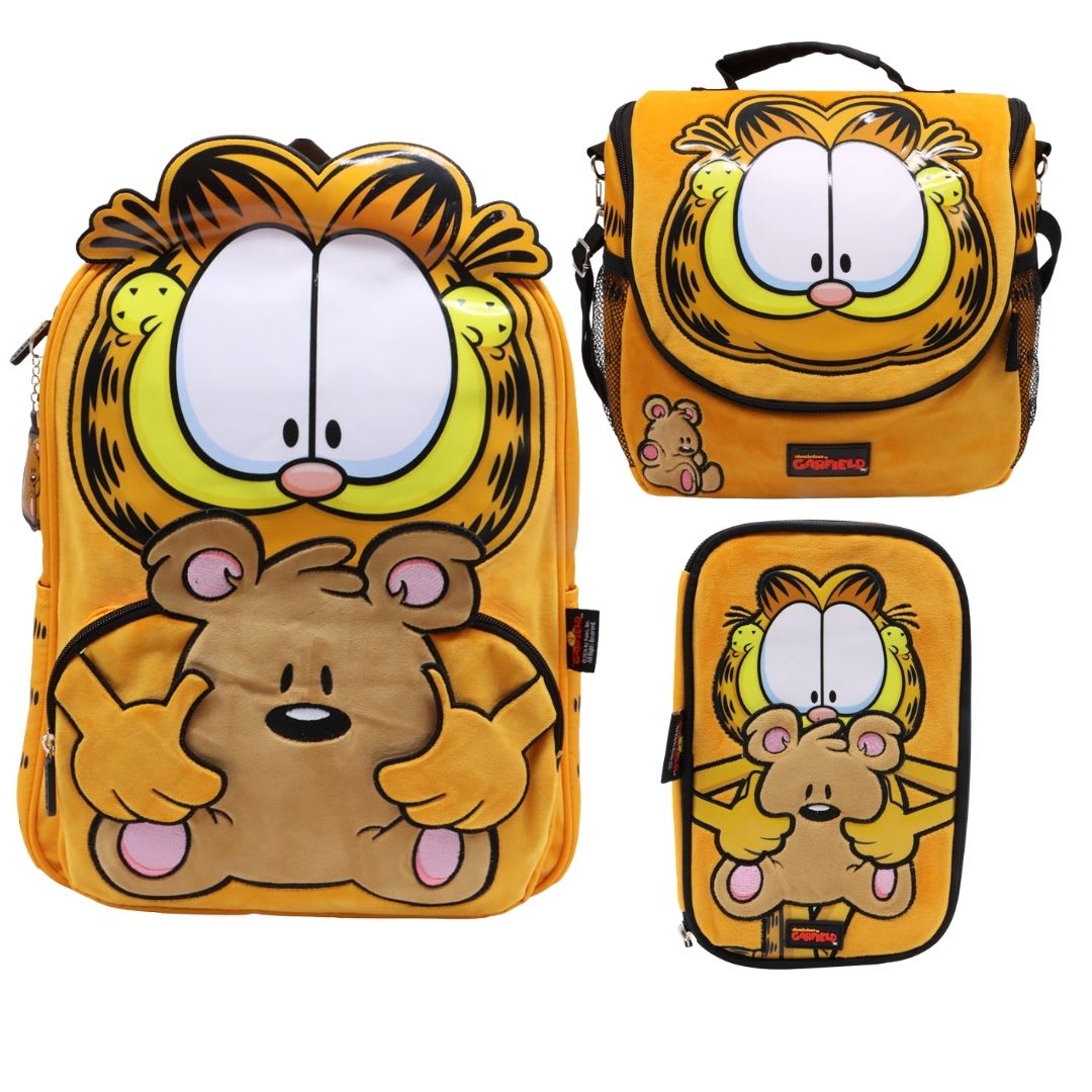 Pack Escolar Mochila Garfield y osito Oficio 0