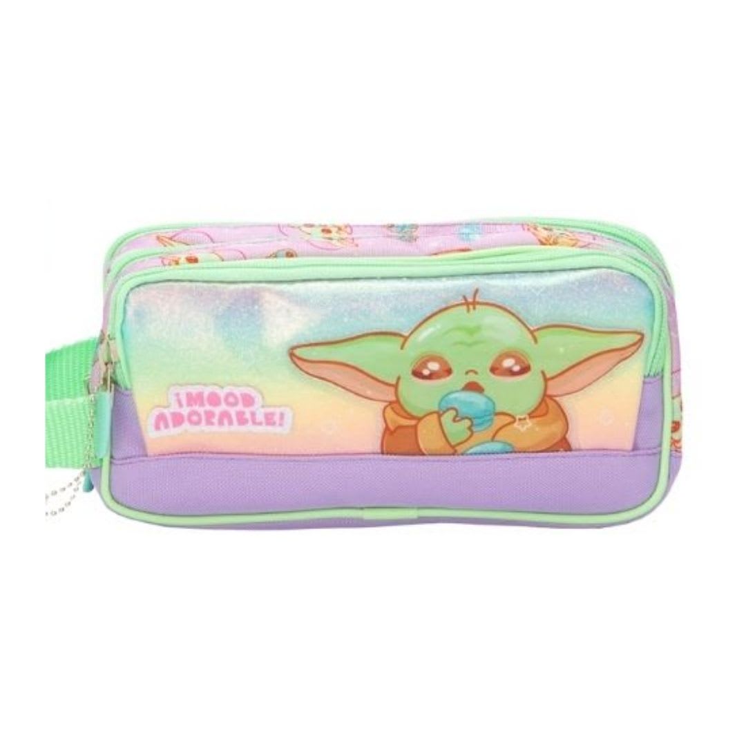 Maleta Nido + Lonchera + Cartuchera Star Wars Baby Yoda Niña4
