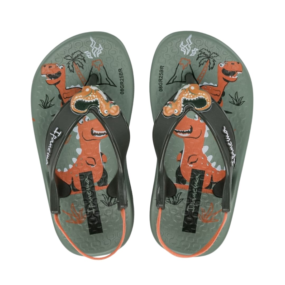 Sandalias Bebe Dinosaurios Ipanema Verde2