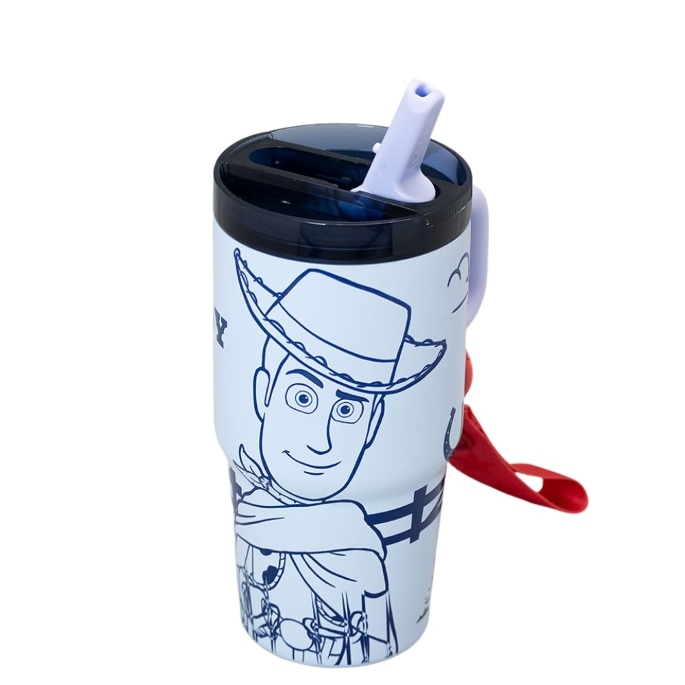 Mug Vaso Acero Termico Woody Toy Story 5 Con Cañita Keep 580 ML4