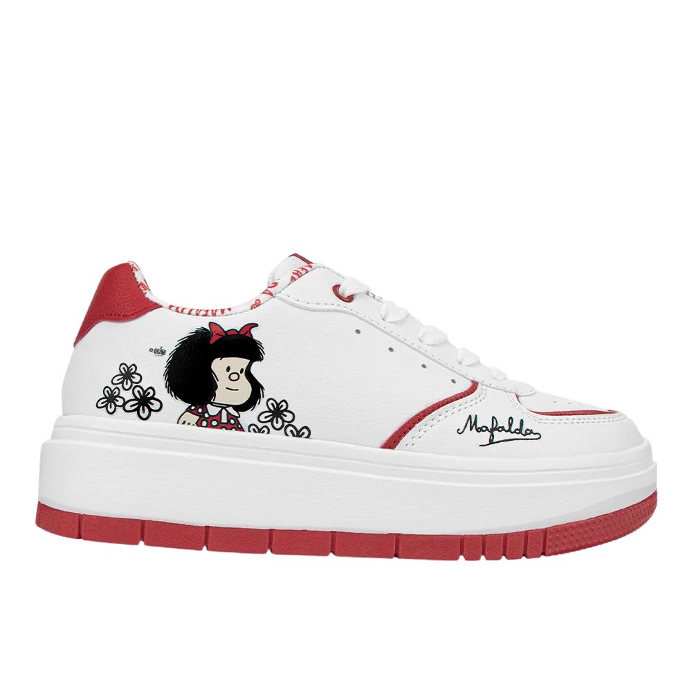 Zapatillas Urbanas Mujer Mafalda Rojo 0
