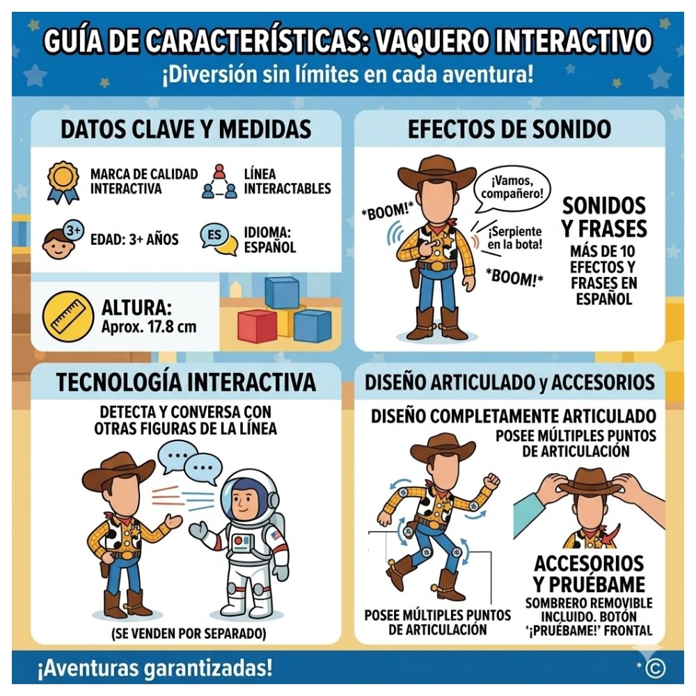 Juguete Woody Toy Story 5 Articulable Mattel Frases y Sonidos3