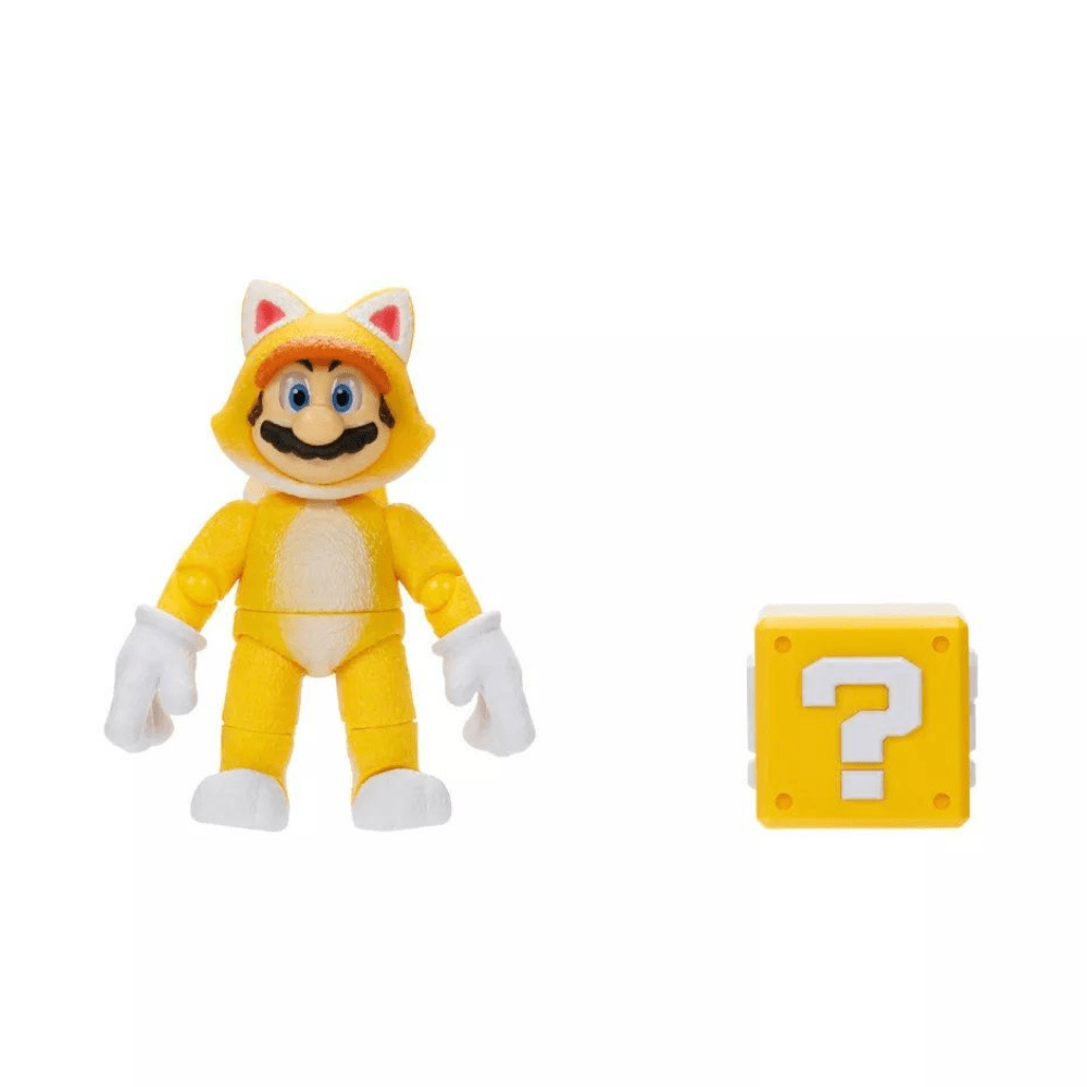 Figura Articulada Cat Mario Super Mario Bros Nintendo 12 cm2