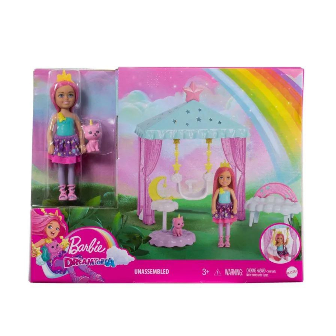 Muñeca Barbie Chelsea Columpio Mágico En Nubes3