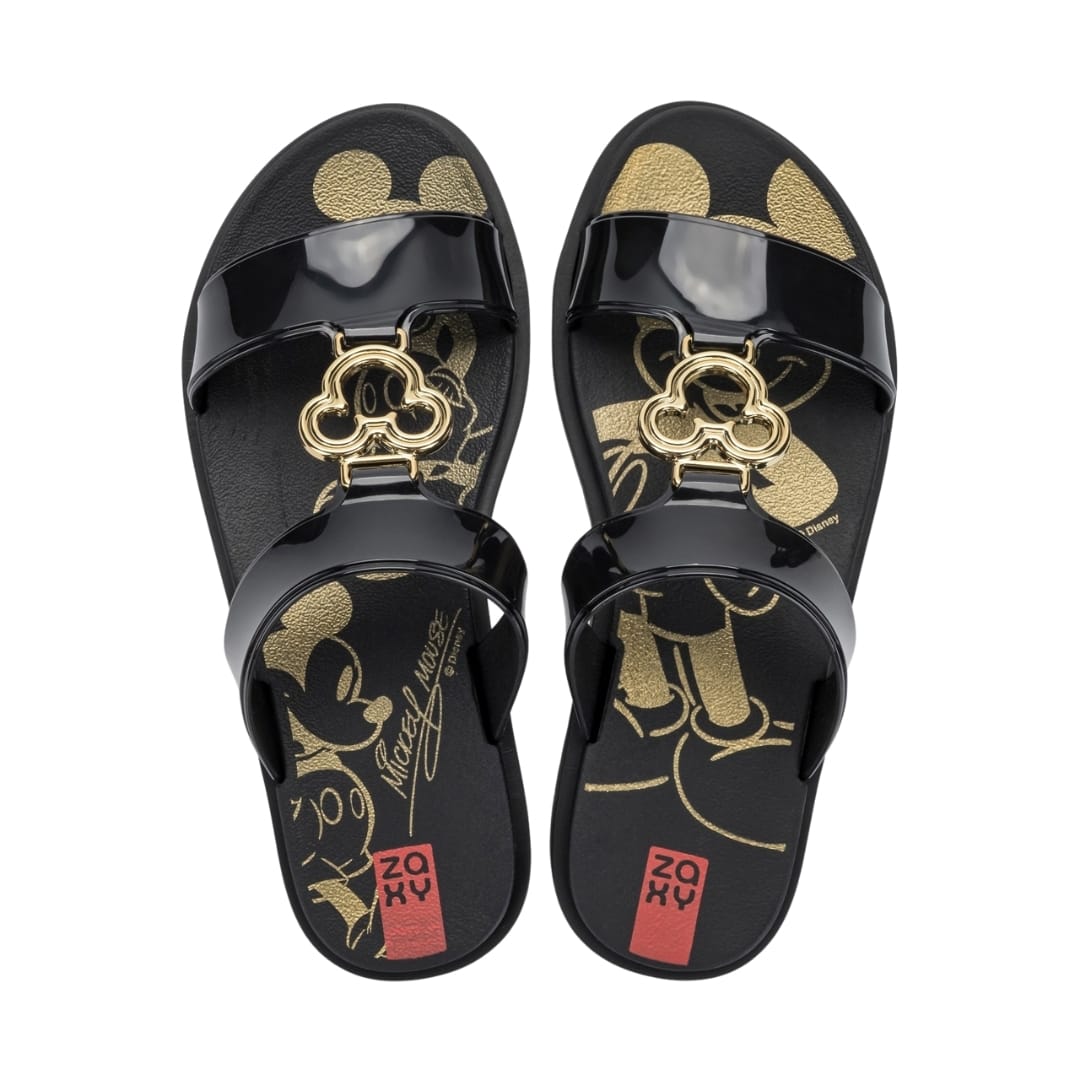 Sandalias Mujer Casuales Mickey Mouse Zaxy Negro2