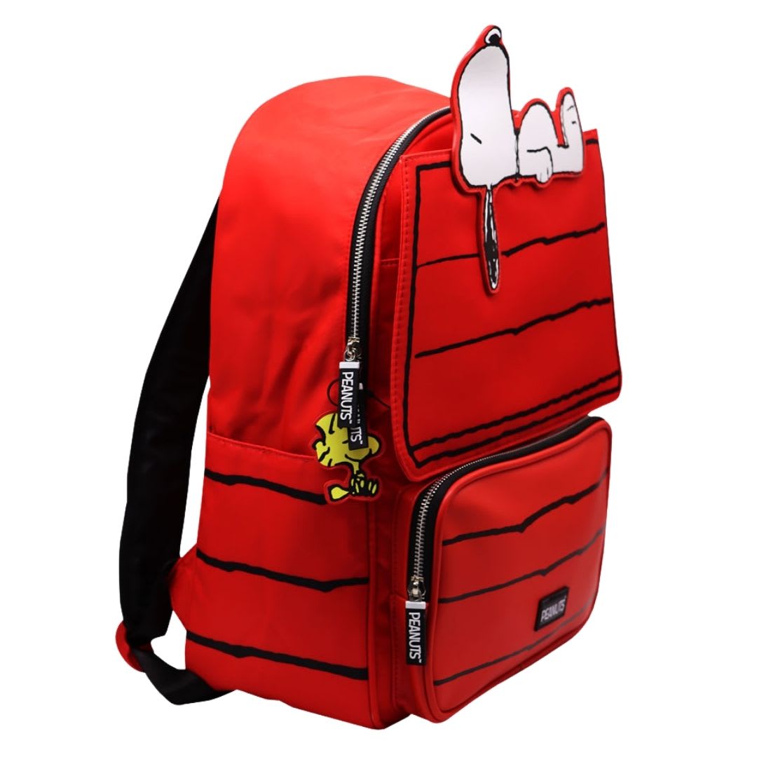 Pack Escolar Mochila Deluxe Snoopy Rojo Oficio2
