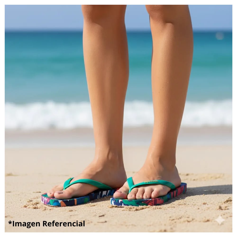 Sandalias Mujer Playera Slide Selva Ipanema Verde3
