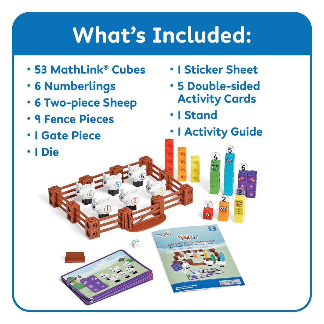 Numberblocks Set 1-5 Ovejas en la granja Number Blocks4