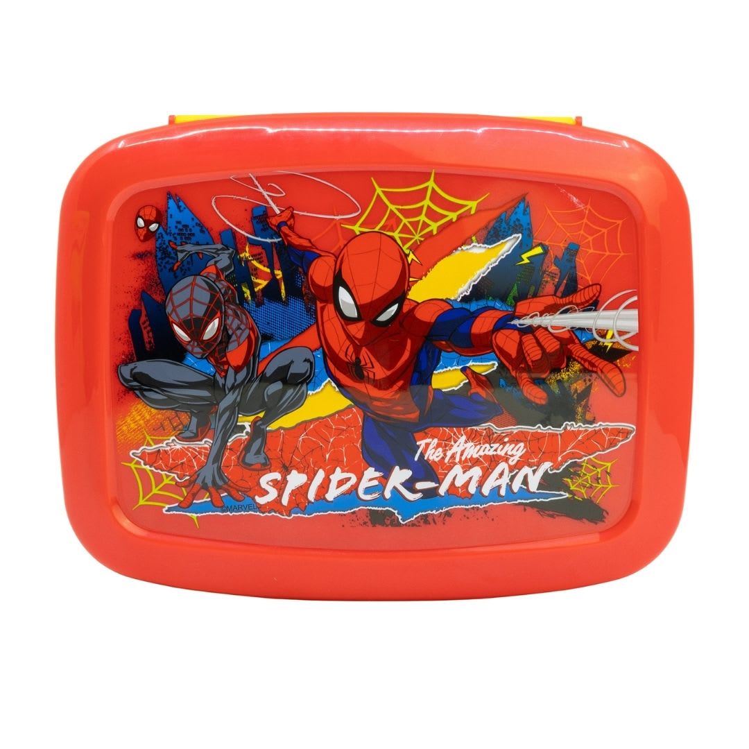 Taper con divisiones Bento Escolar Spiderman 0