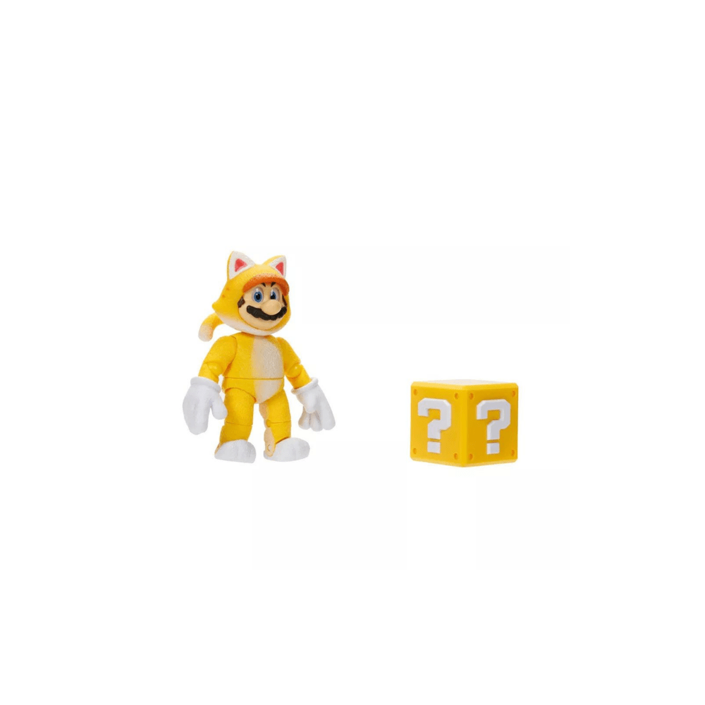 Figura Articulada Cat Mario Super Mario Bros Nintendo 12 cm3