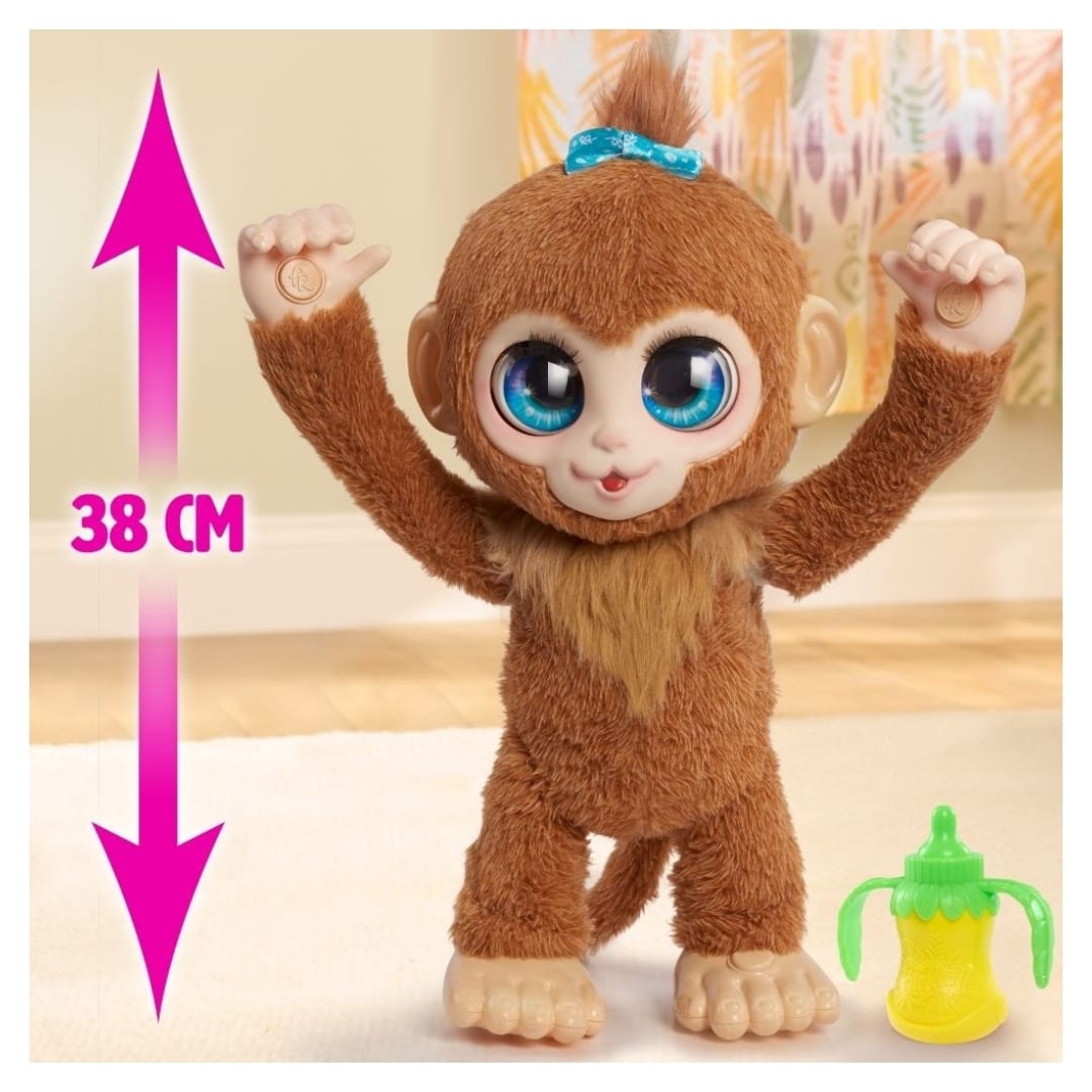 Peluche Interactivo Juguete Furreal Peanut Monita con sonidos y movimiento 43 cm4