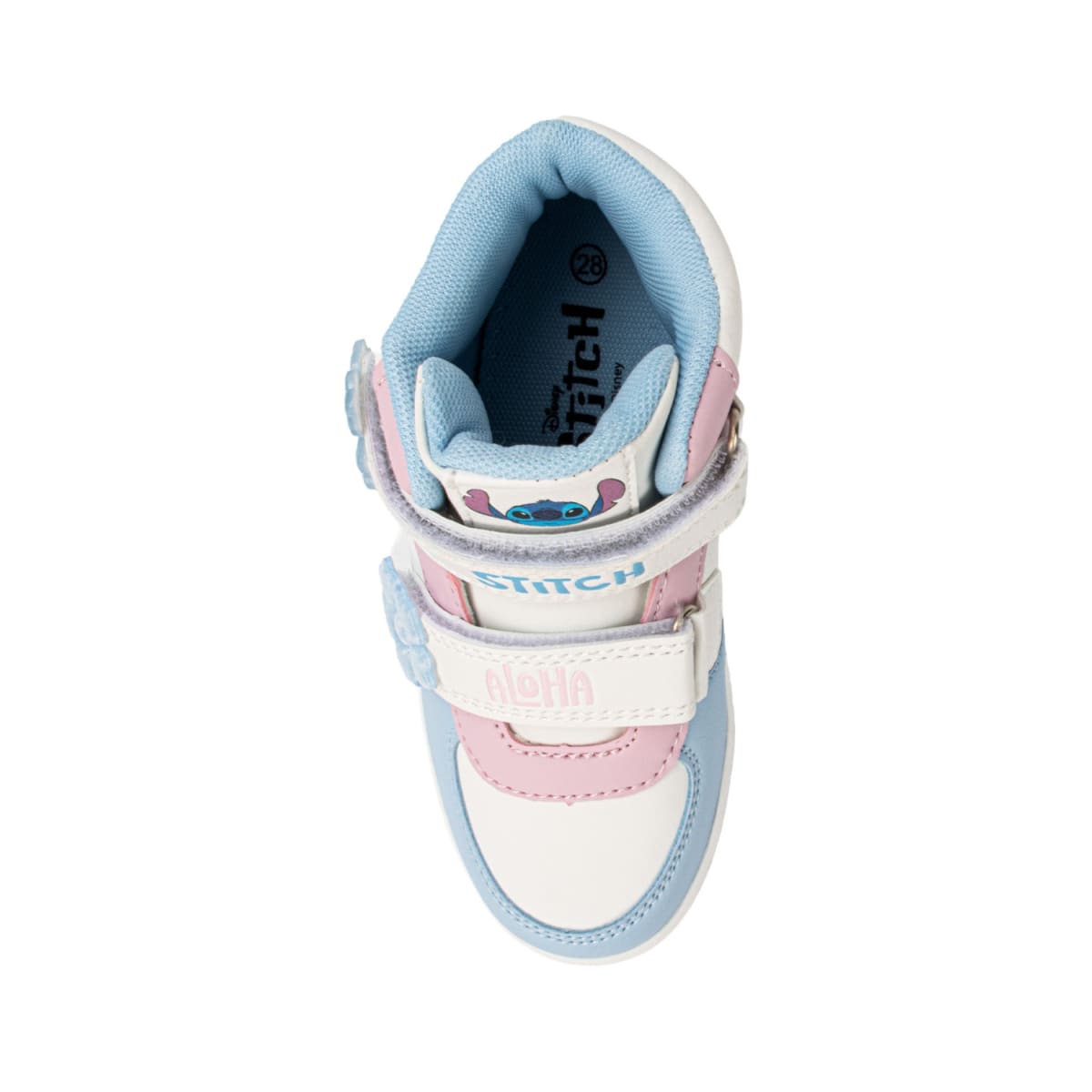 Zapatillas Botin Niña Casual Stitch Pastel Con Luces3