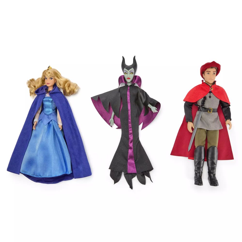 Playset Muñeca Clasica Aurora Bella Durmiente Malefica Principe Felipe Disney Store2