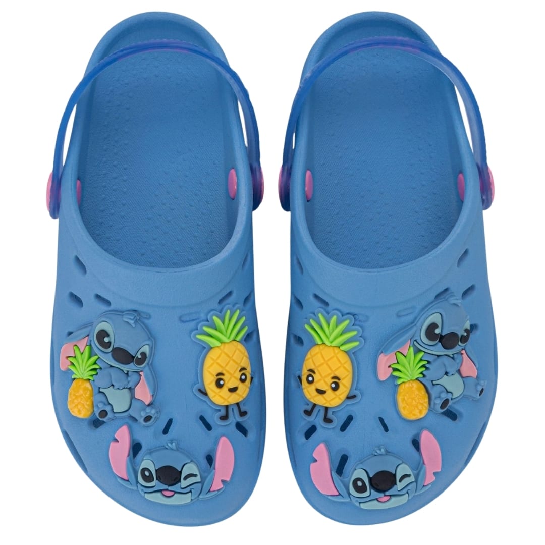 Sandalias Niña Canasta Clog Stitch Celeste2