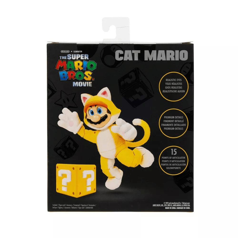 Figura Articulada Cat Mario Super Mario Bros Nintendo 12 cm4