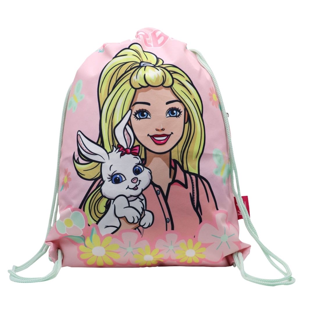 Bolsa de Aseo Escolar Barbie y su Conejita 42 x 34 cm 0
