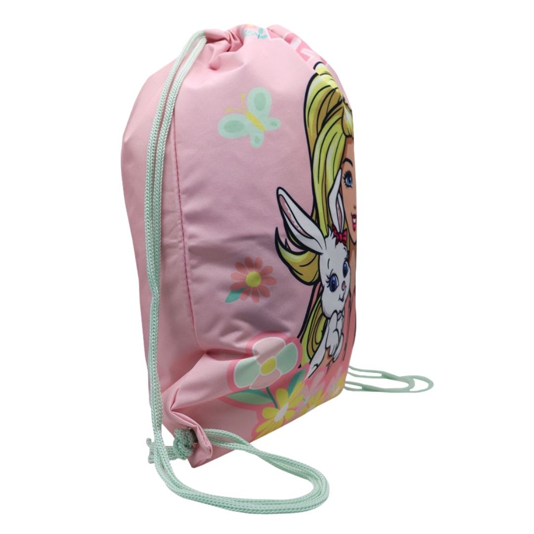 Bolsa de Aseo Escolar Barbie y su Conejita 42 x 34 cm2