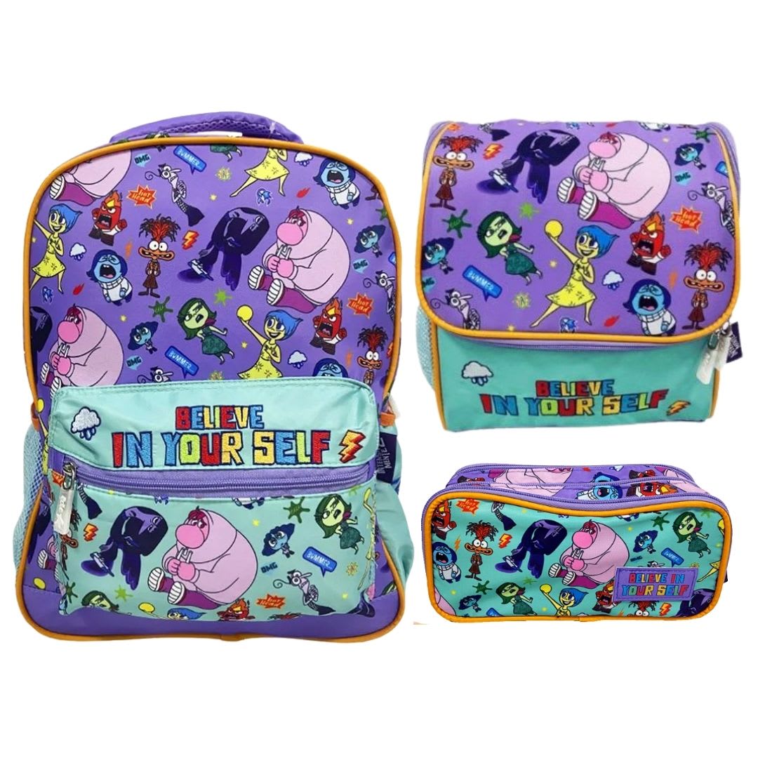 Mochila Oficio + Lonchera + Cartuchera Intensamente Emociones 0