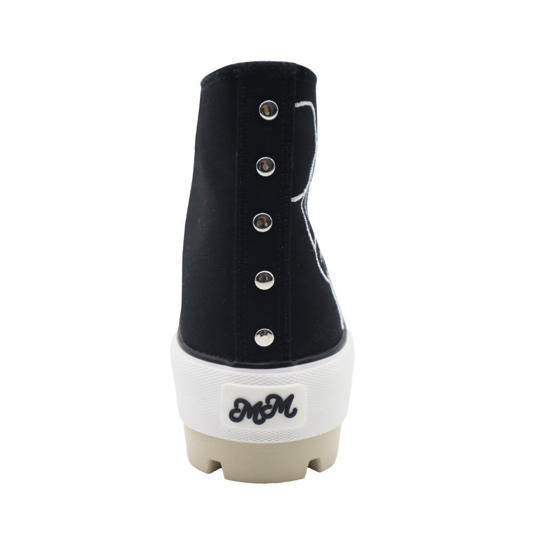 Zapatillas Mujer Mickey Mouse Botin Negro5