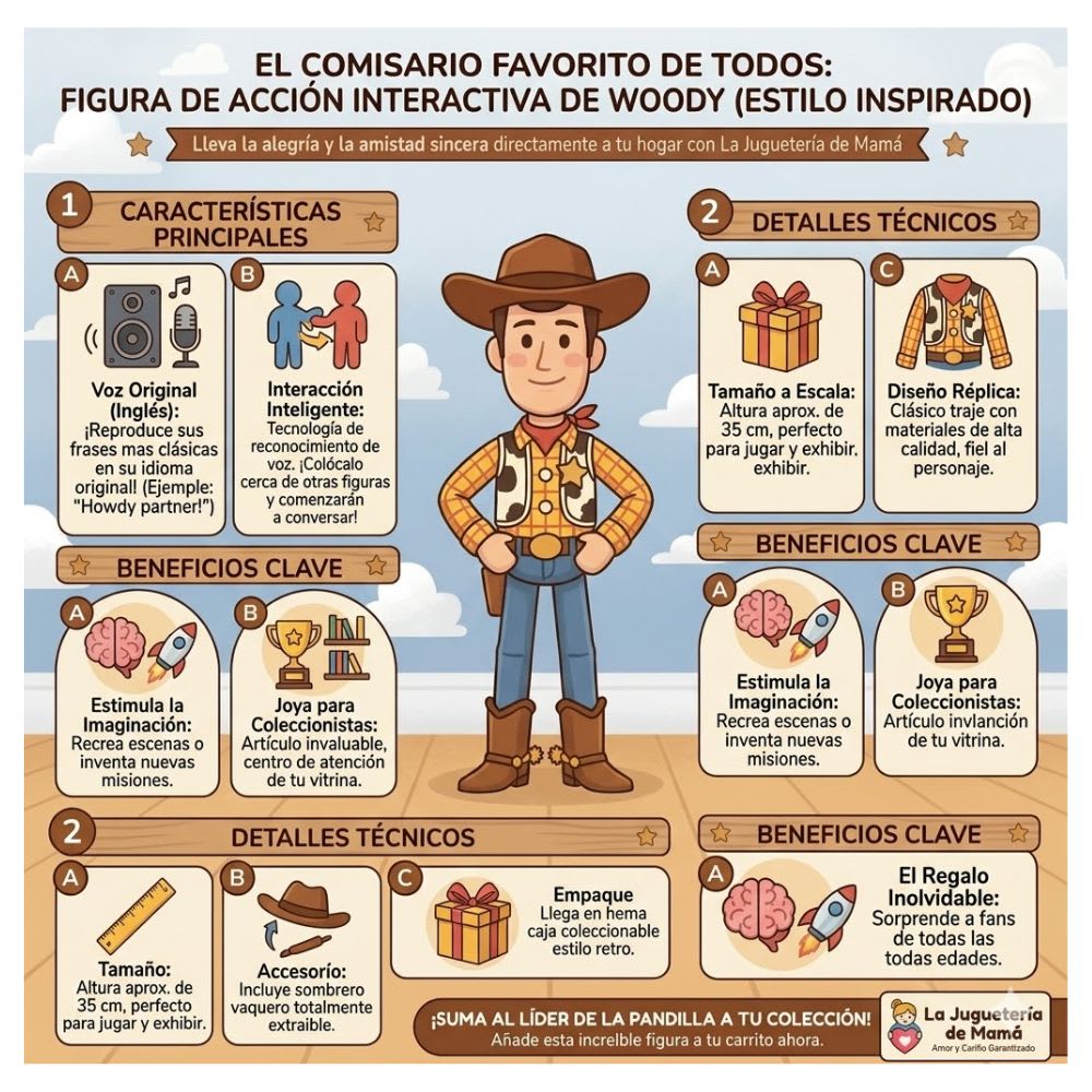 Muñeco Interactivo Disney Store Woody Toy Story 46