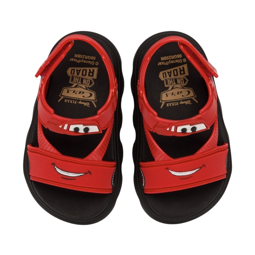 Sandalias Bebe Playeras Rayo McQueen Cars Rojo2