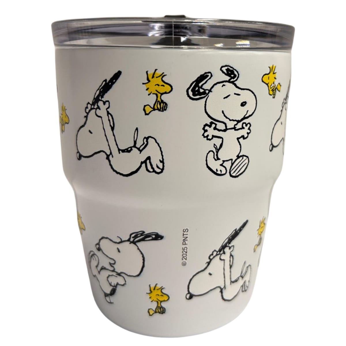 Mug vaso con cañita Snoopy Kawaii Chibi 480 ml blanco3
